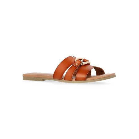 Time and Tru Women's Embellished Slide Sandals | Walmart (US)