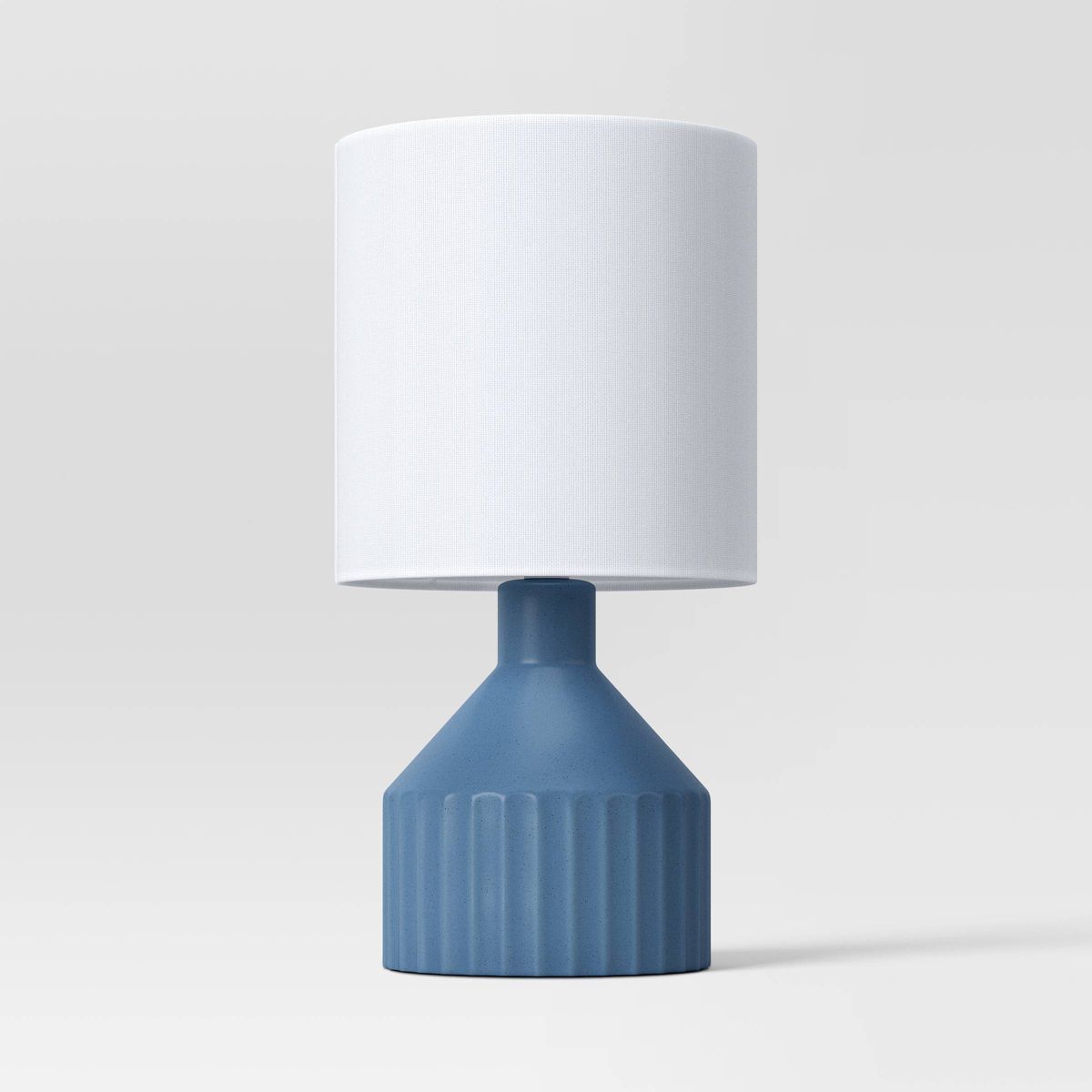 Ribbed Ceramic Mini Table Lamp Blue - Threshold™ | Target