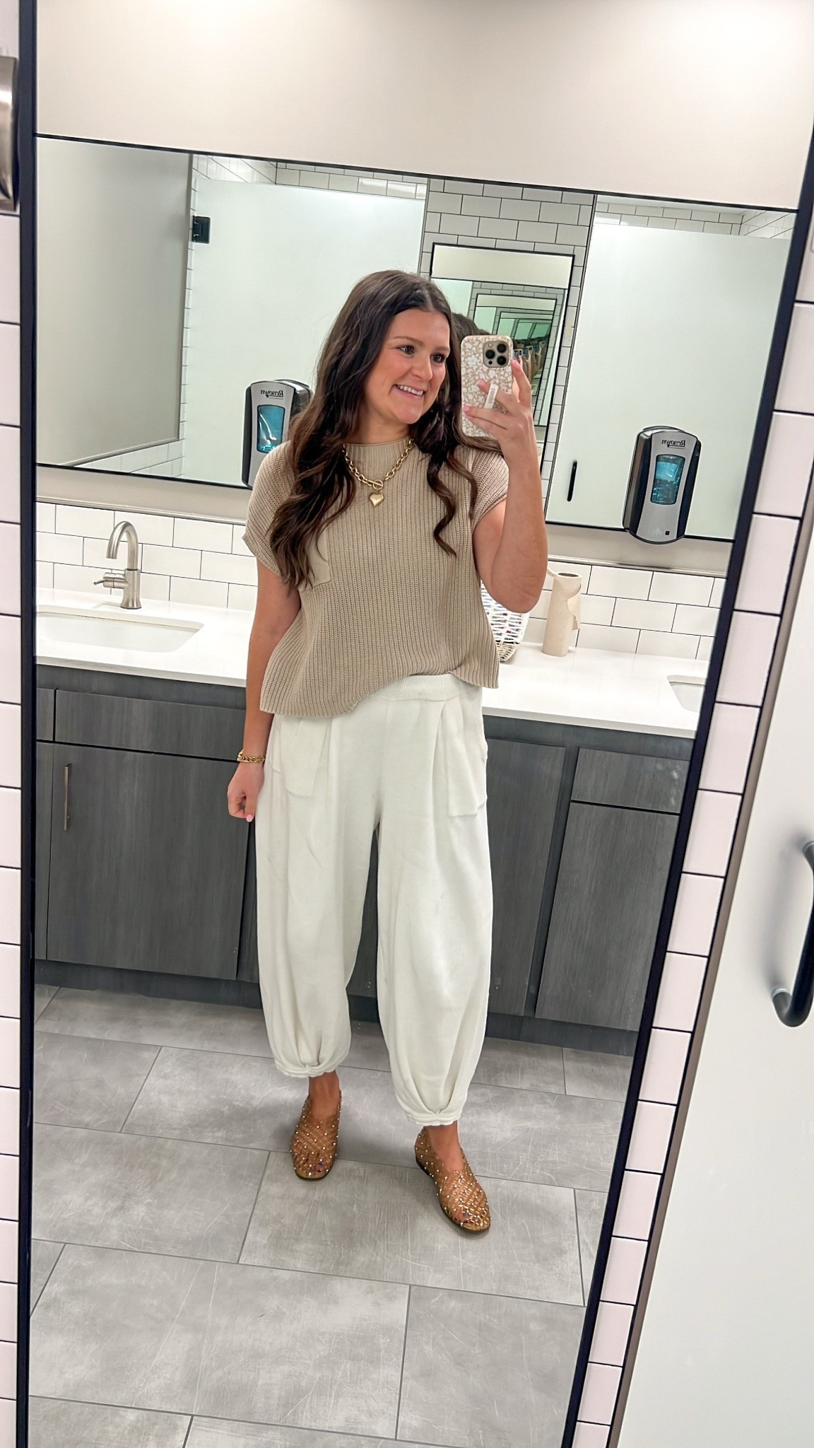 Comfy & mom approved work outfit for all year long. Size M, tts. Fit pregnant, post partum & still fits 1 year later!!

Matching set / work outfits / mom work outfits / Amazon work outfits / comfy work outfits / mom workwear / comfy workwear / teacher outfit / mom outfit / mom style / work style / business casual outfits / comfy style / comfy pants / post Partum outfit / post Partum friendly / mom friendly / bump friendly / flowy pants / fun pants / white pants

#LTKootd #LTKmomlife #LTKWorkwear