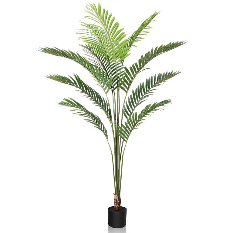 DR.Planzen 6ft Artificial Palm Tree Indoor Plant Tall Fake Tropical Paradise Palm Tree in Pot, Fa... | Walmart (US)