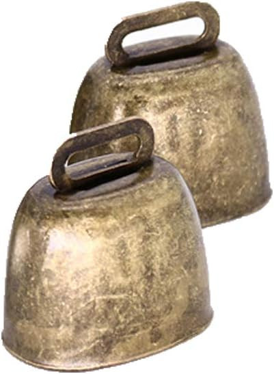 KOOBOOK 2Pcs Cow Horse Sheep Grazing Copper Bells Cattle Farm Animal Copper Loud Bronze Bell | Amazon (US)
