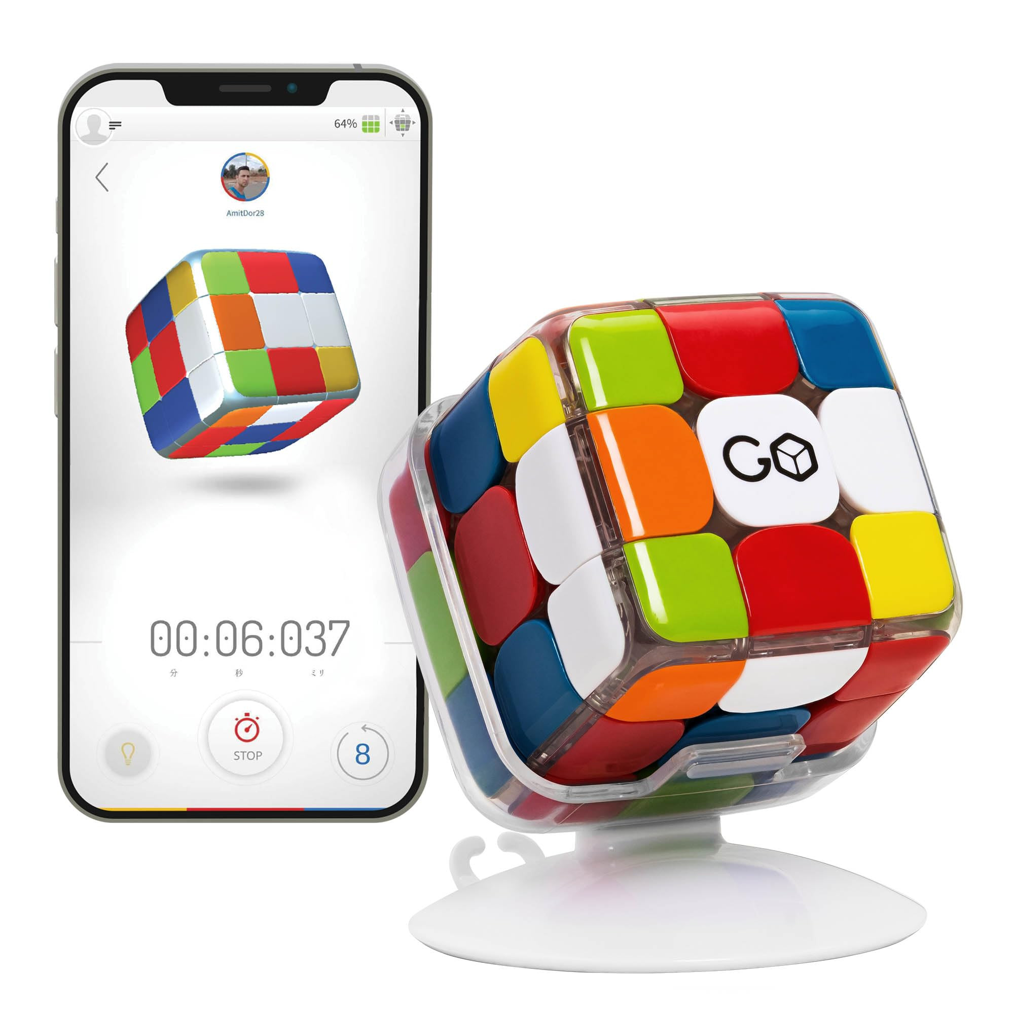 GoCube Edge, The Connected Electronic Bluetooth Cube - Award-Winning 3x3 Magnetic Speed Cube - Ap... | Amazon (US)