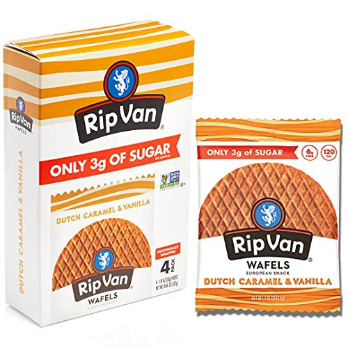 RIP VAN WAFELS Dutch Caramel & Vanilla Wafel Cookies, 4.64 OZ | Amazon (US)