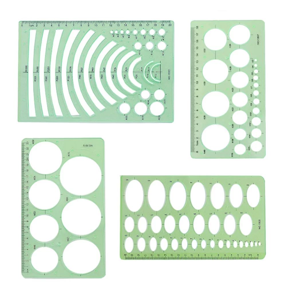 ADVEN 1 Set Circle Stencil Plastic High-quality Convenient Use Eye-catching Templates for Draftin... | Walmart (US)