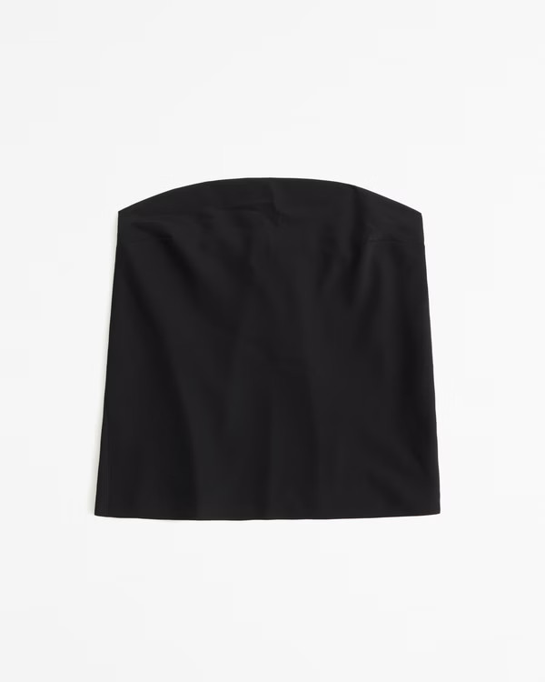 Strapless Satin Set Top | Abercrombie & Fitch (US)