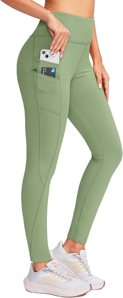 G Gradual Women's Fleece Lined Winter Leggings with Pockets Water Resistant High Waisted Thermal ... | Amazon (US)