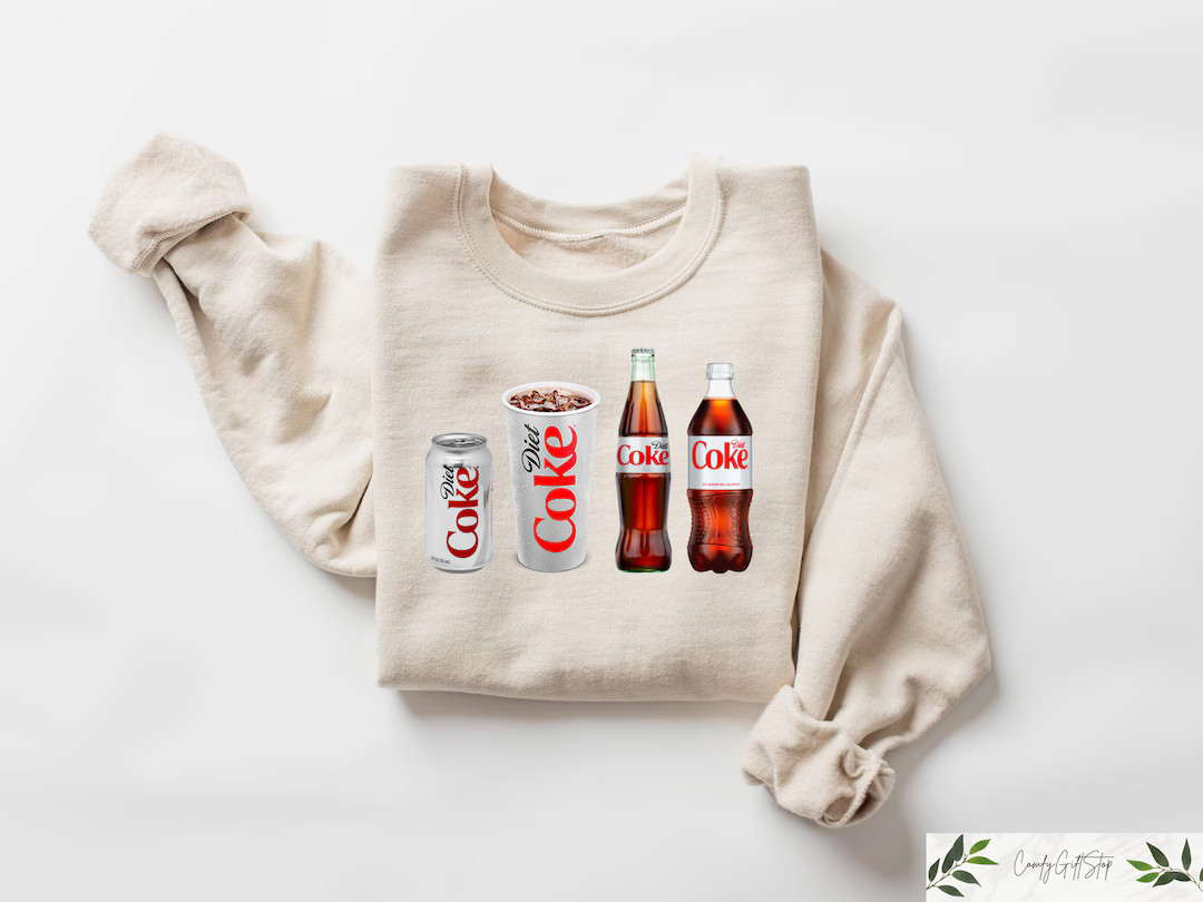 Diet Coke Sweatshirt, Diet Coke Lover Tshirt, Funny Soda Shirt, Coke Lover Sweater, Coke Lover Gi... | Etsy (US)