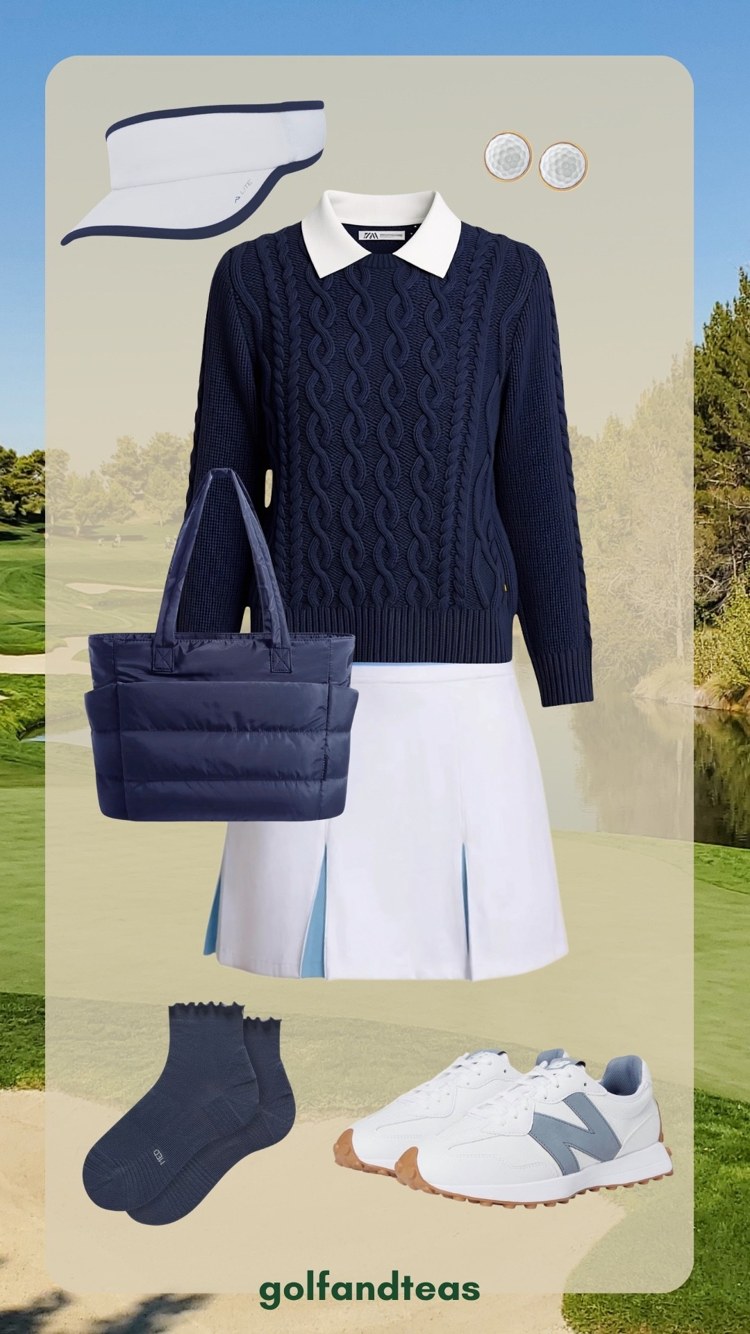 Get ready for fall golf with some great finds that are on sale. This versatile skirt can be paired with a multitude of colors. Add this cotton cable knit sweater for an extra layer of warmth if the temps get cool.

#LTKActive #LTKOver40 #LTKSeasonal
