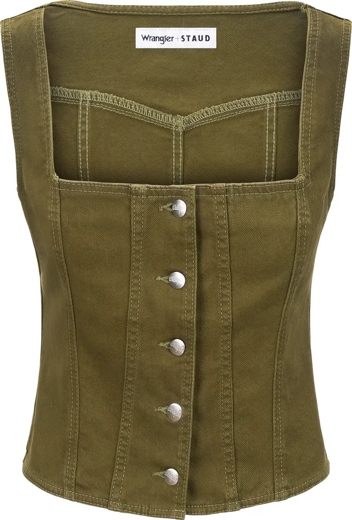 STAUD + Wrangler Denim Trucker Top | Nordstromrack | Nordstrom Rack