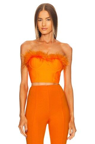 superdown Ramona Bustier Top in Tangerine from Revolve.com | Revolve Clothing (Global)