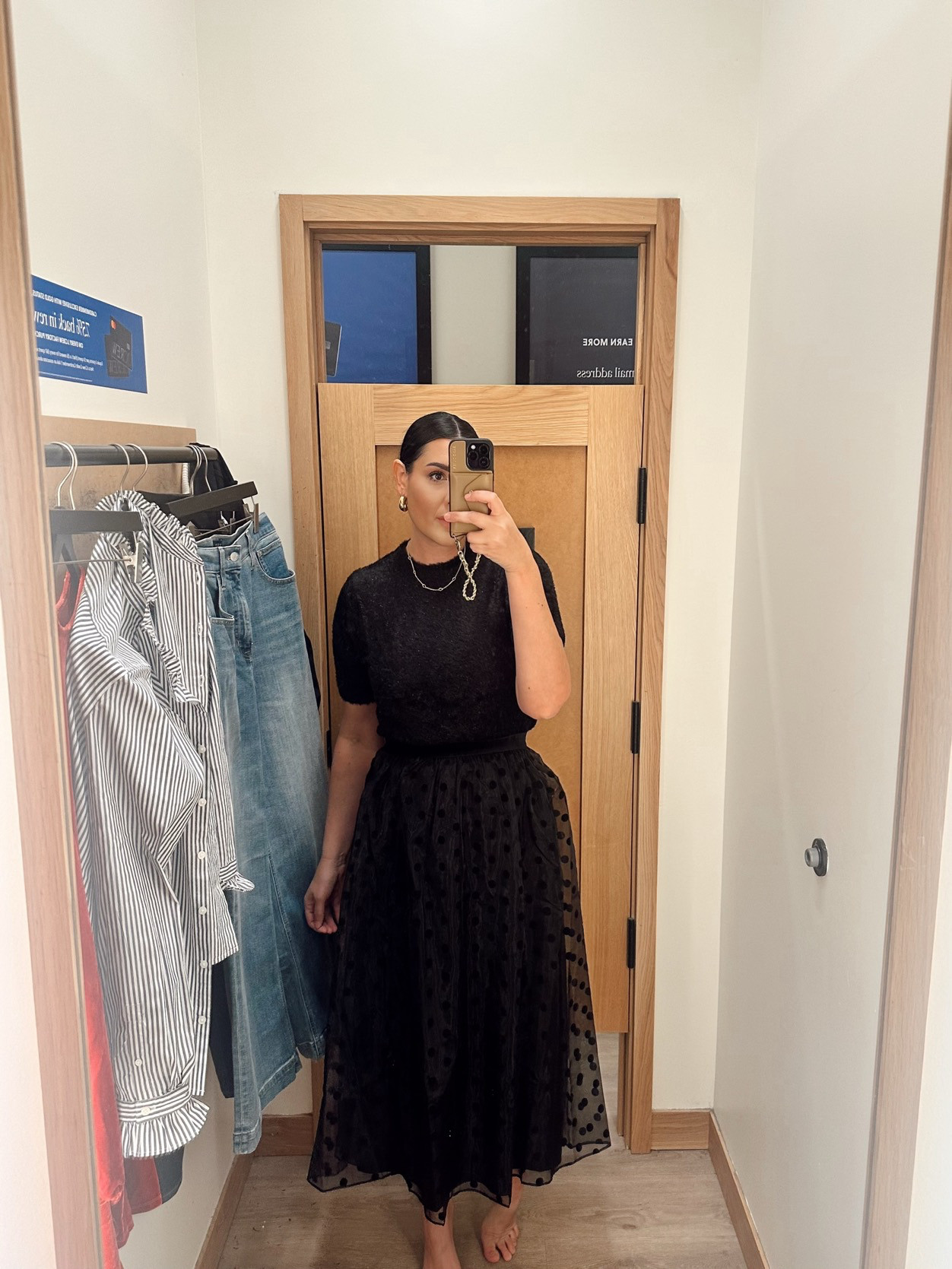 I'm in the medium of the sweater -- it runs true to size! Very stretchy as well.

I'm in the medium of the skirt. It runs true to size, I'd probably go with a large to wear it a little lower on my waist but overall TTS.  

 #LTKHoliday #LTKFindsUnder50 #LTKFindsUnder100