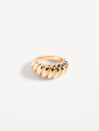 Gold-Toned Textured Metal Ring for Women | Old Navy (US)