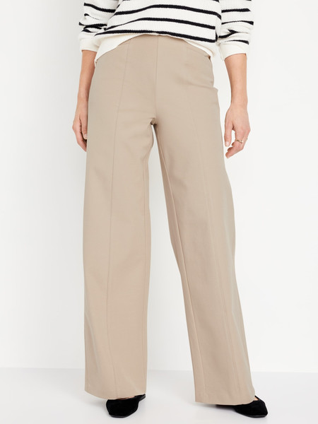 High-Waisted Pull-On Pixie Wide-Leg Pants for Women | Old Navy (US)