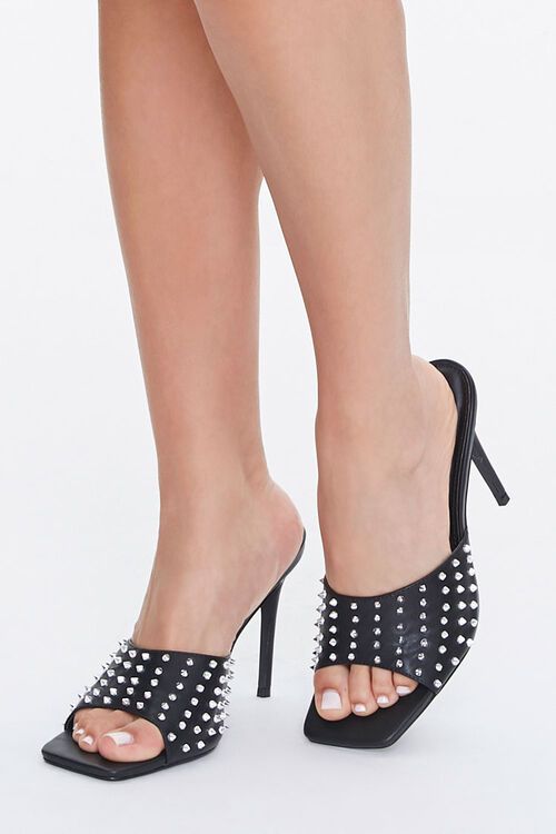 Studded Square Toe Heels | Forever 21 (US)