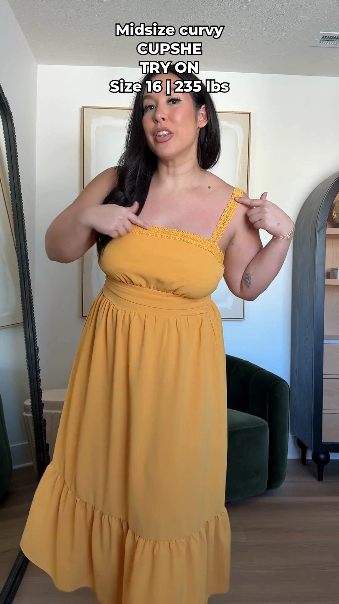This yellow dress fits the waist so nicely and I love the smocking in the back! Midsize curvy Cupshe try on haul | Size 16 235 lbs ✨ Spring outfits, resort wear, swimwear, coverups and more! Use code Bon15 15% off over 70USD+  #cupshepartner
-
-
-
Midsize haul, spring finds, midsize spring outfits, dresses, curvy dresses, swimwear, spring break, resortwear, coverups, vacation finds, curvy, Cupshe
@Cupshe 

#LTKootd #LTKMidsize #LTKSeasonal