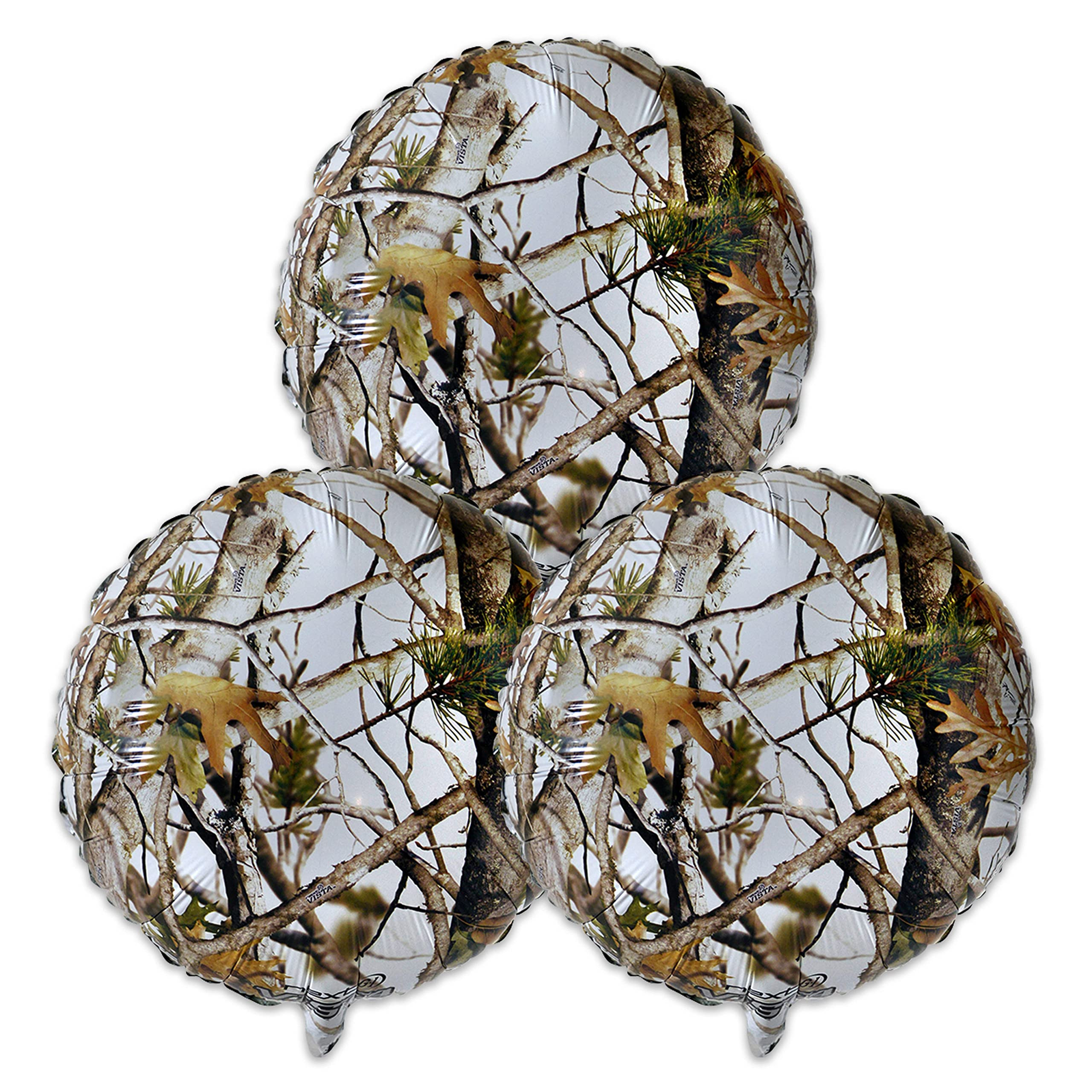 Havercamp White Hunting Camo Party Balloons (3 Pcs.)! 3 Beautiful Winter White Camo Mylar Balloon... | Amazon (US)