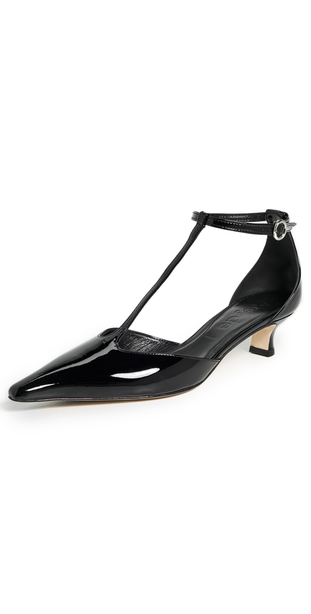 AEYDE Liz Patent Calf Leather Black Heels Black 39 | Shopbop