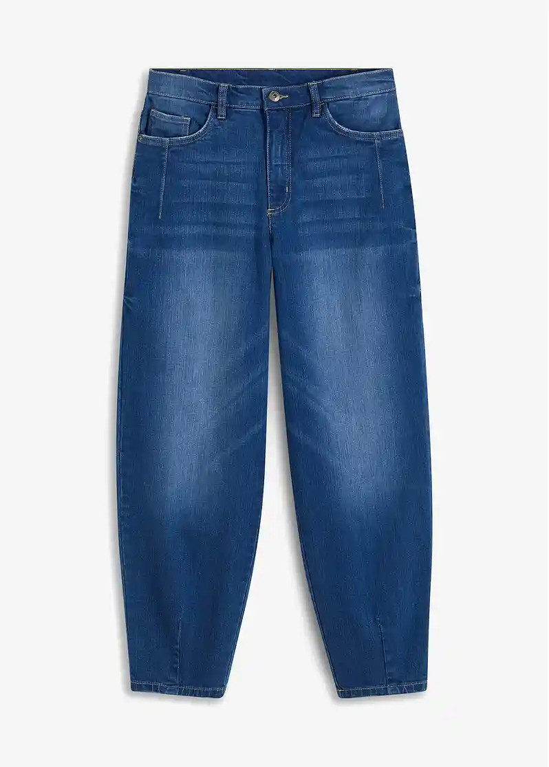 Barrel-Jeans, Mid Waist, cropped | Bonprix DE