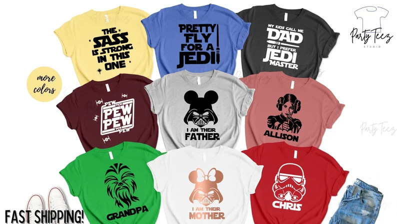 Star Wars Family Shirts, Disney Star Wars Shirts, Star Wars Shirts, I Am Their Father Shirt, Mand... | Etsy (US)