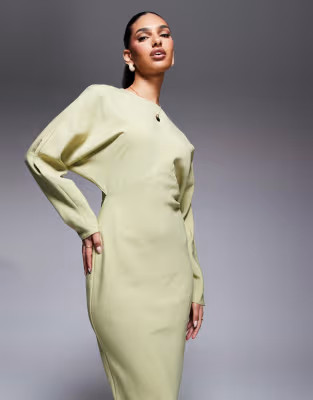 ASOS DESIGN batwing maxi dress in light sage | ASOS (Global)