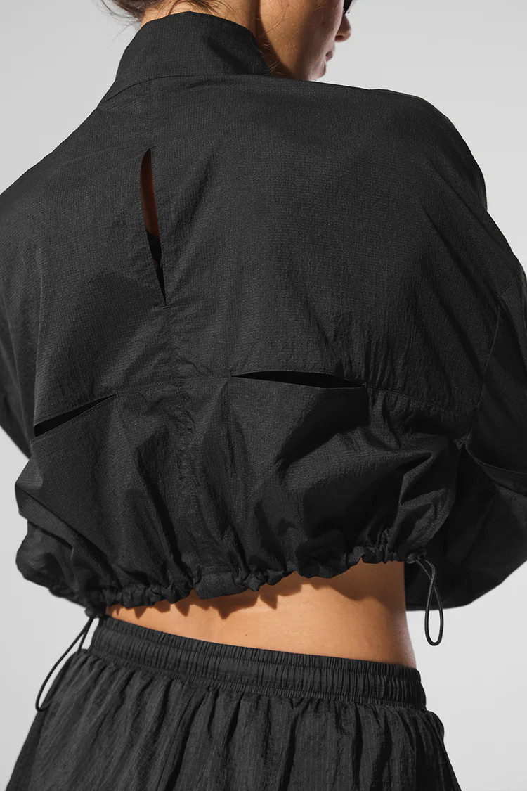 Cropped 1/4 Zip Aerial Pullover | Alo Yoga (US)