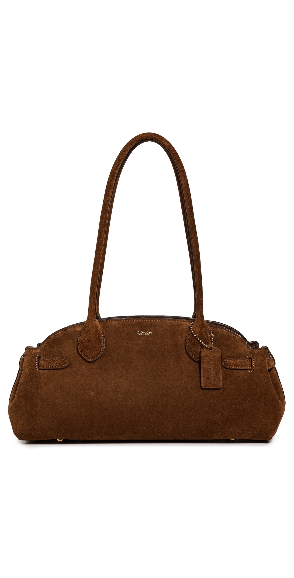 Coach Suede Empire Carryall 34 Tote B4/Warm Brown One Size | Shopbop