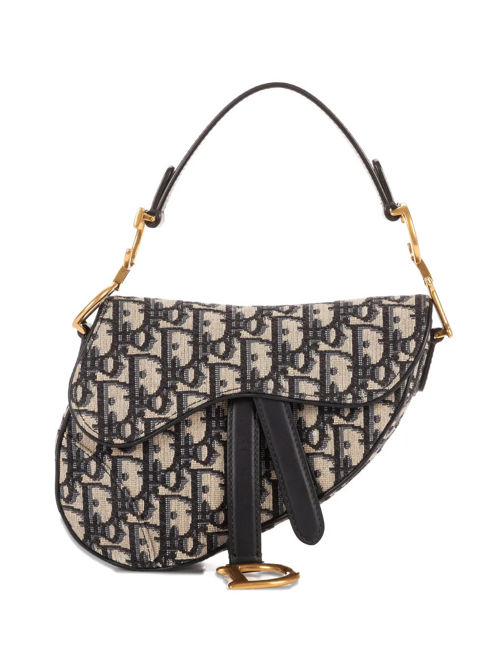 Christian Dior Pre-Owned mini Saddle Oblique shoulder bag - Neutrals | Farfetch Global