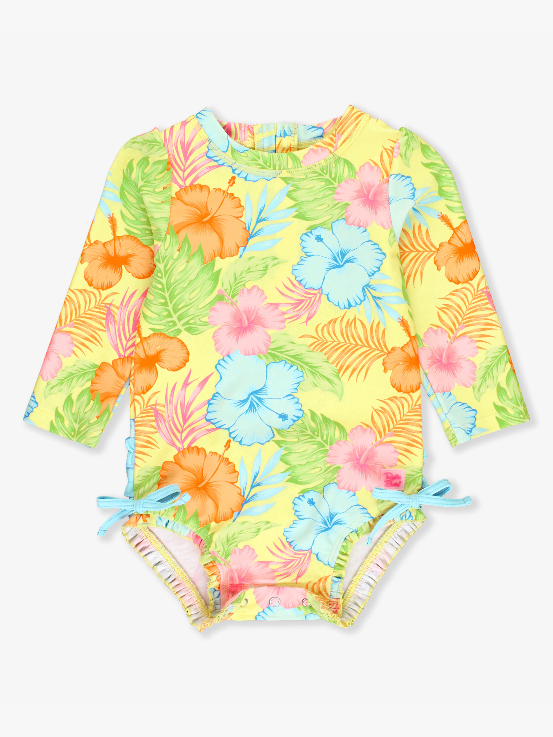 Long Sleeve One Piece Rash Guard | RuffleButts / RuggedButts