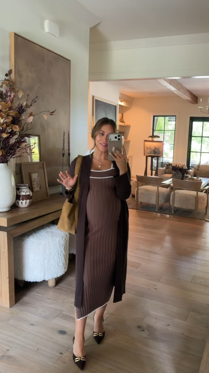 Wearing a small in this brown Amazon dress! Another pretty look for fall, paired with a cardigan- mine is old from Aritzia, but linked similar. Love this dressed up look, but it’s still super comfy if you’re expecting too! 

Fall outfits || Amazon haul || Amazon fashion || bump friendly outfits || women’s fall style

#LTKBump #LTKPetite #LTKSeasonal