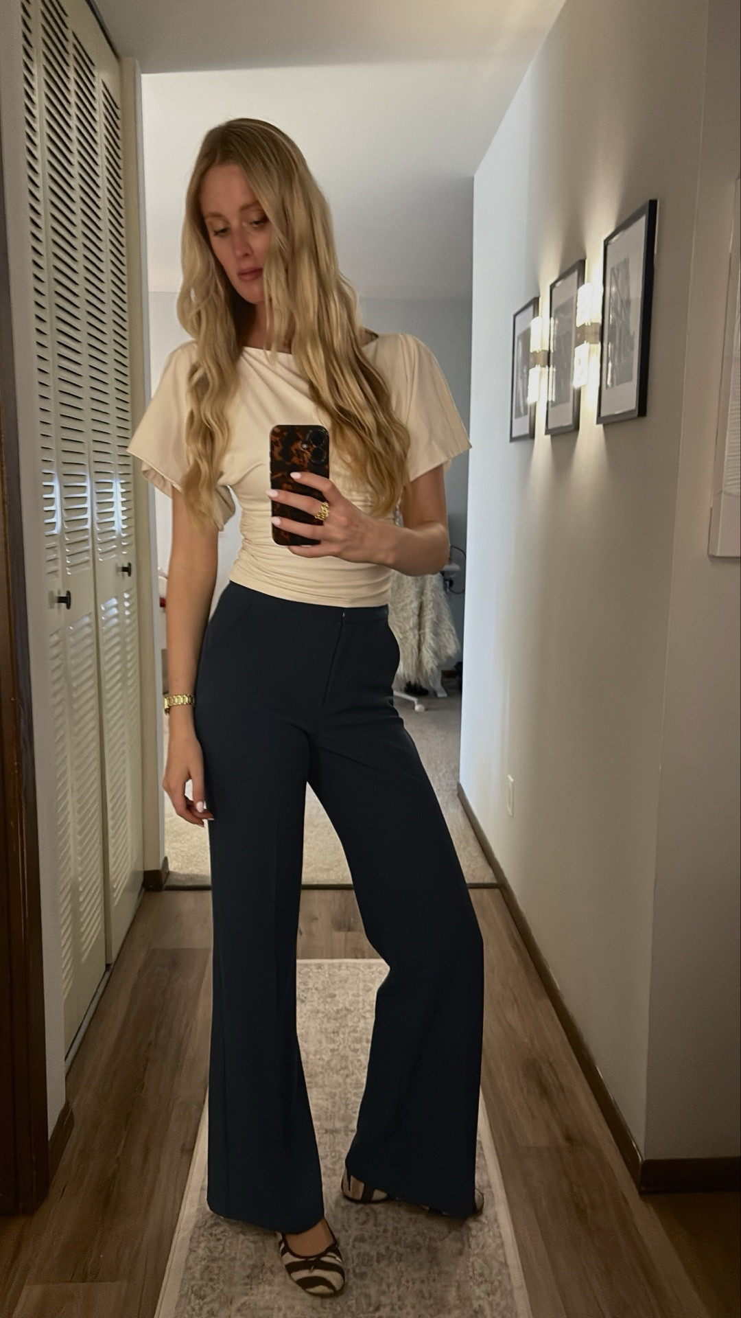 The perfect outfit for a warm day in clinic. The flutter sleeve from Abercrombie is so flattering, and the pants fit me perfectly (I’m 6’0). And of course my favorite zebra flats that go with everything

#LTKootd #LTKgrwm #LTKTall