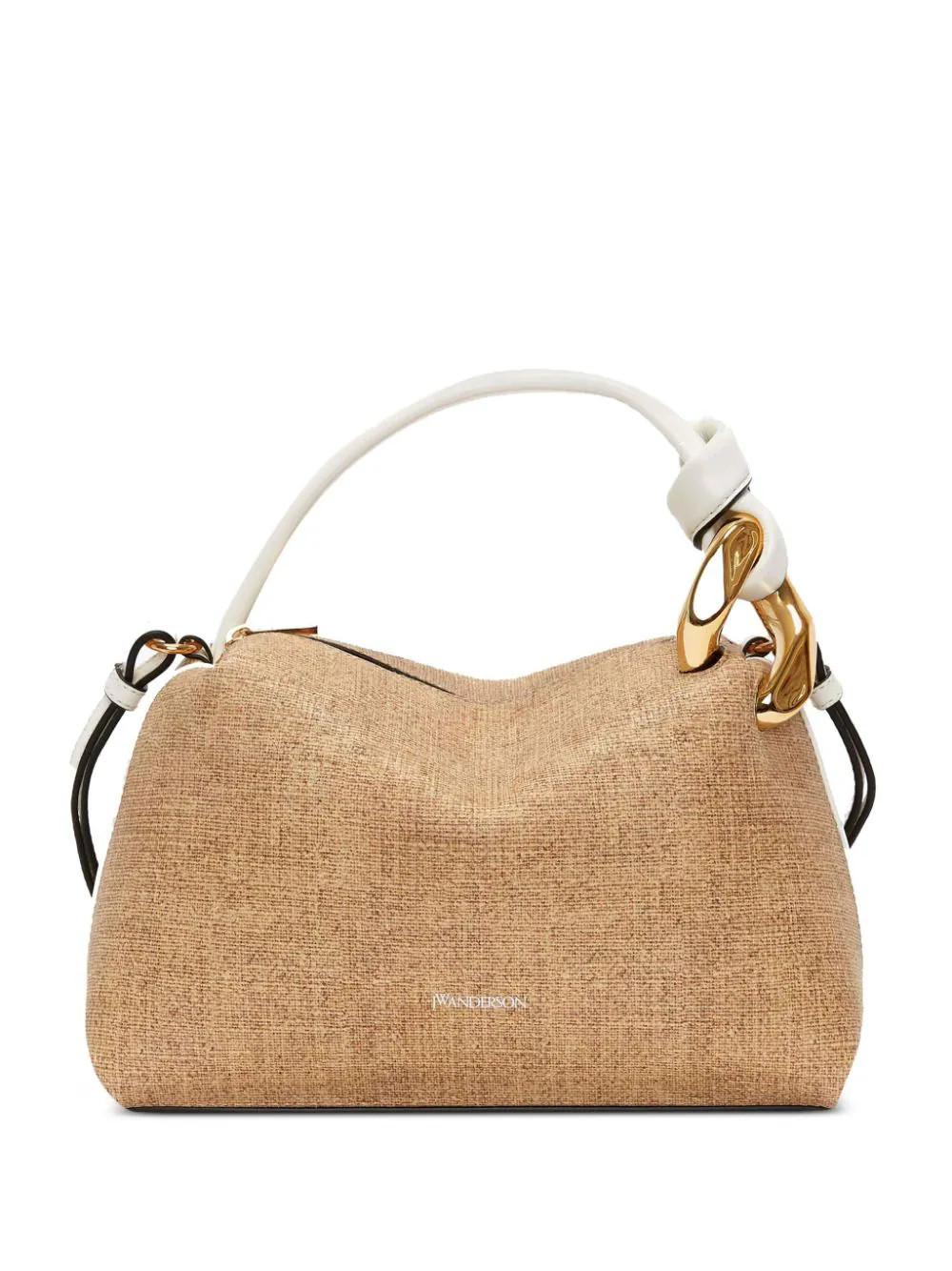JW Anderson small JWA Corner leather tote bag - Neutrals | Farfetch Global