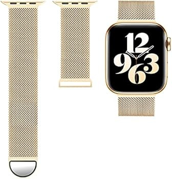 ZALAVER Metal Band Compatible with Apple Watch Bands 38mm 40mm 41mm 42mm 44mm 45mm, Adjustable Ma... | Amazon (US)