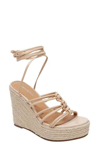 Lisa Vicky Gaze Platform Wedge Sandal in Beige at Nordstrom Rack, Size 7 | Nordstrom Rack