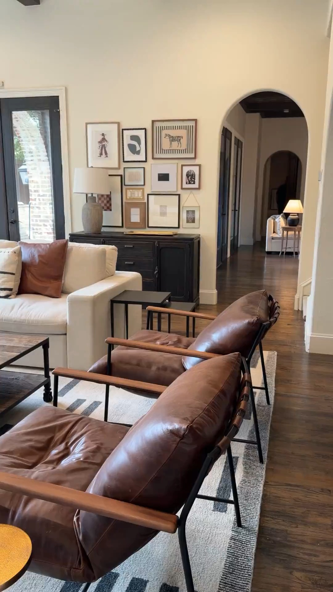 Transitional living room decor done right
Modern meets cozy with a neutral sectional, wood coffee table, and layered textiles
Exact items are linked

#LTKSeasonal #LTKHome