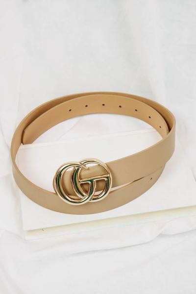 Large G Belt - Taupe | Hazel and Olive