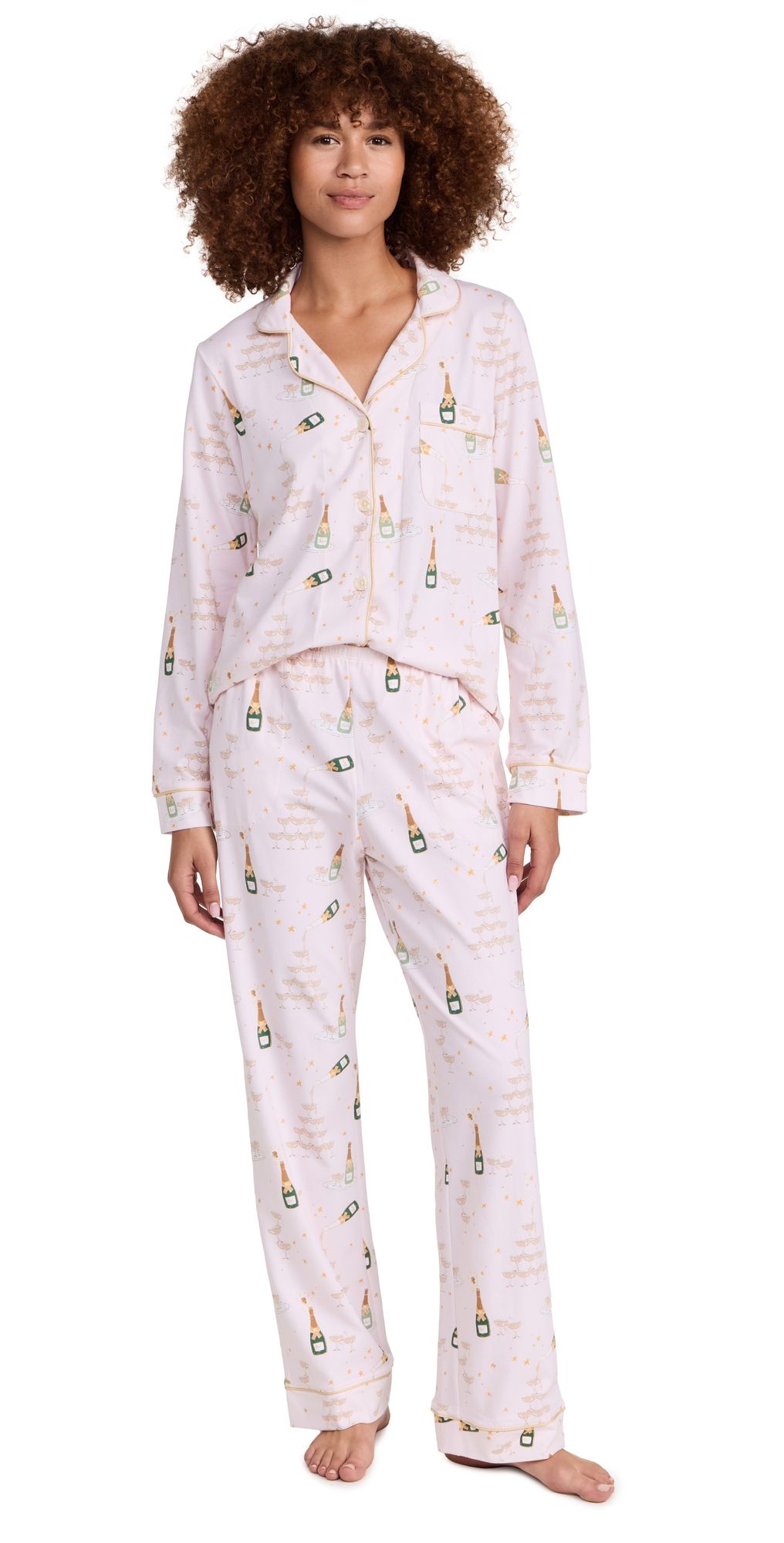 BedHead PJs Champagne Tower Long Sleeve Classic PJ Set | SHOPBOP | Shopbop