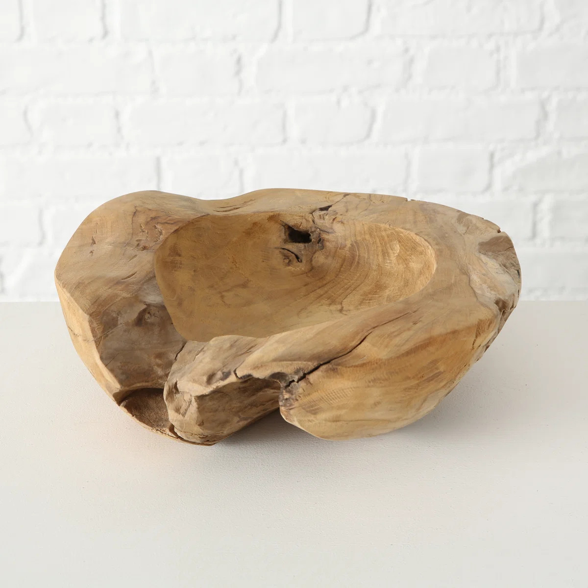 Jenkins Handmade Teakwood Bowl, 11.75" | Wayfair North America