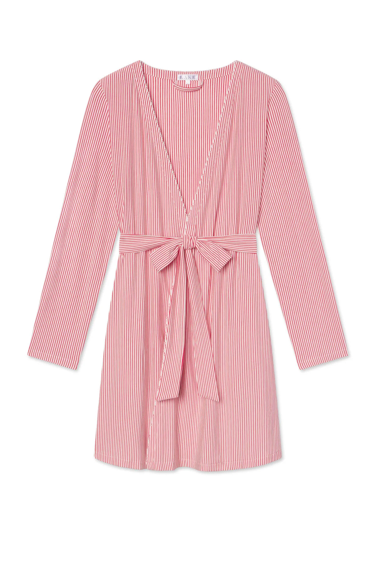 DreamModal Short Robe in Ski Patrol Stripe | Lake Pajamas