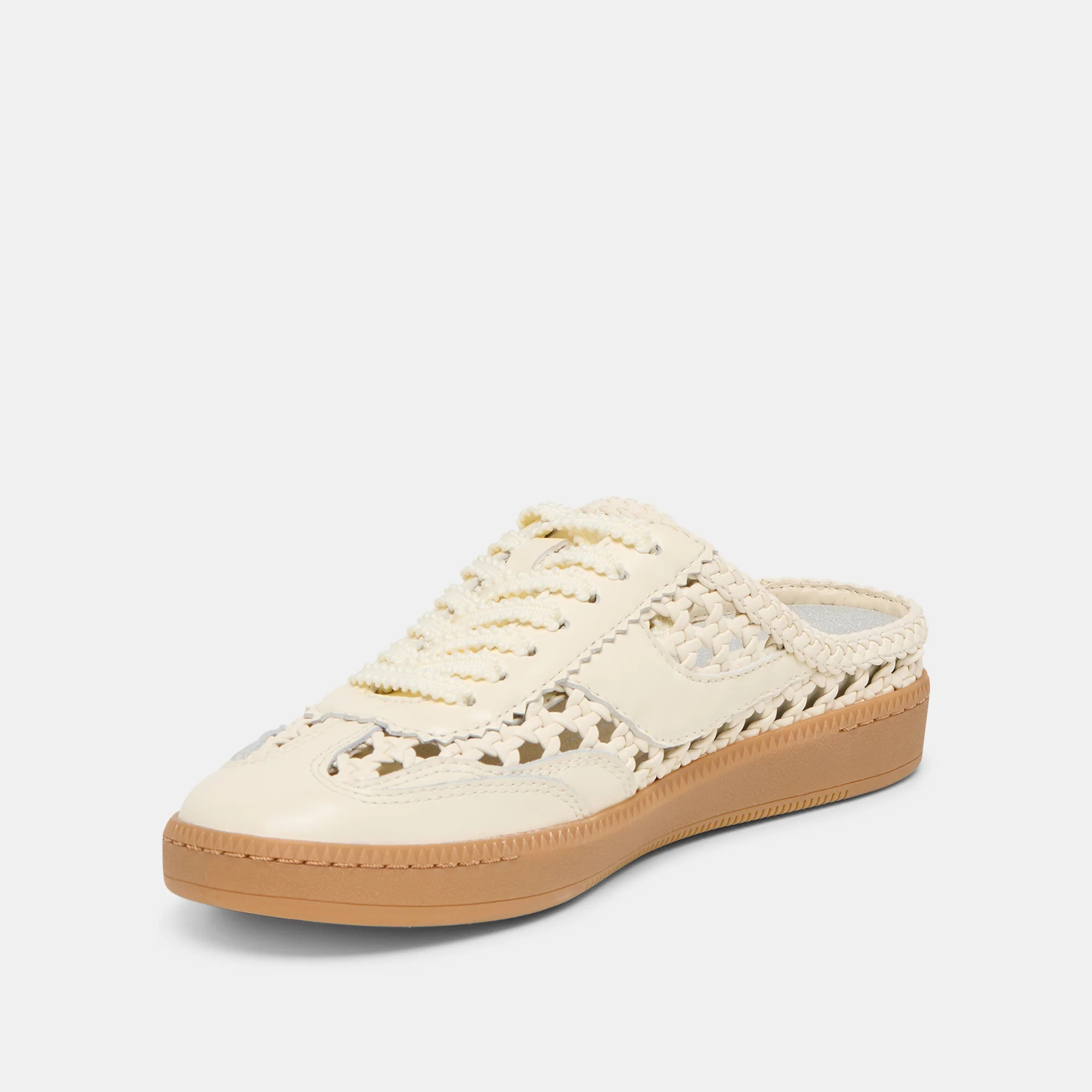 Notice Slide Woven Sneakers Off White Woven Stella | DolceVita.com