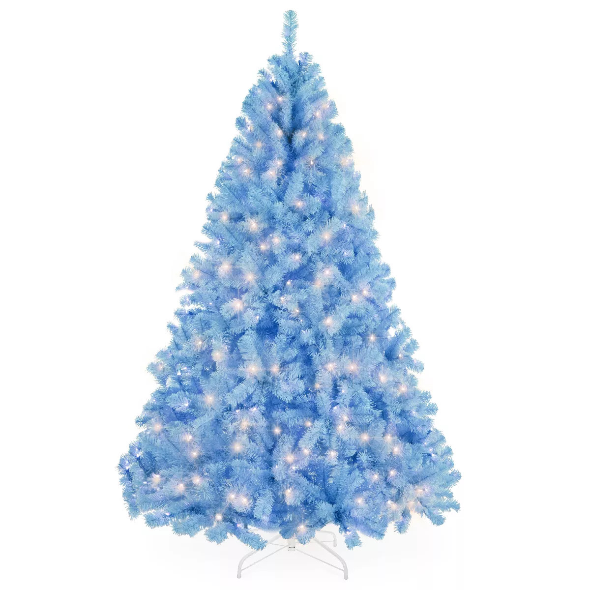 Best Choice Products Pre-Lit Baby Blue Christmas Tree, Artificial Full Holiday Decoration w/ Inca... | Target