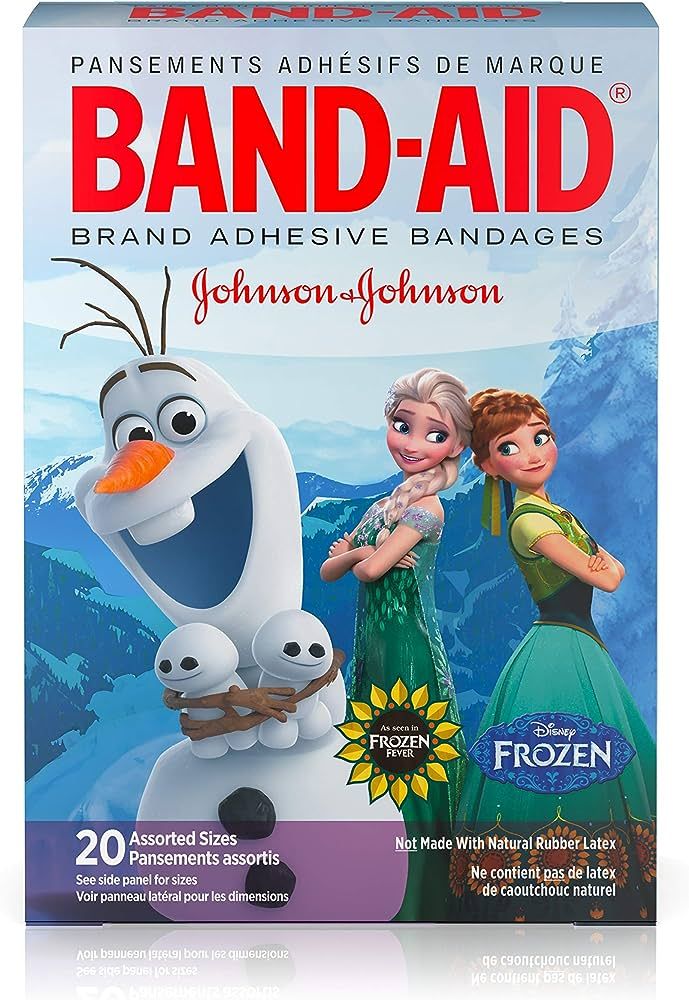 Band-Aid Adhesive Bandages, Disneys Frozen, Assorted Sizes, 20 Count - Packaging may vary | Amazon (US)
