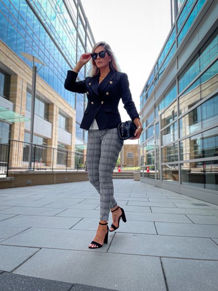 Loving these plaid pull on work pants for a cute professional look for the office. I paired it with my favorite amazon

#LTKunder100 #LTKworkwear #LTKunder50