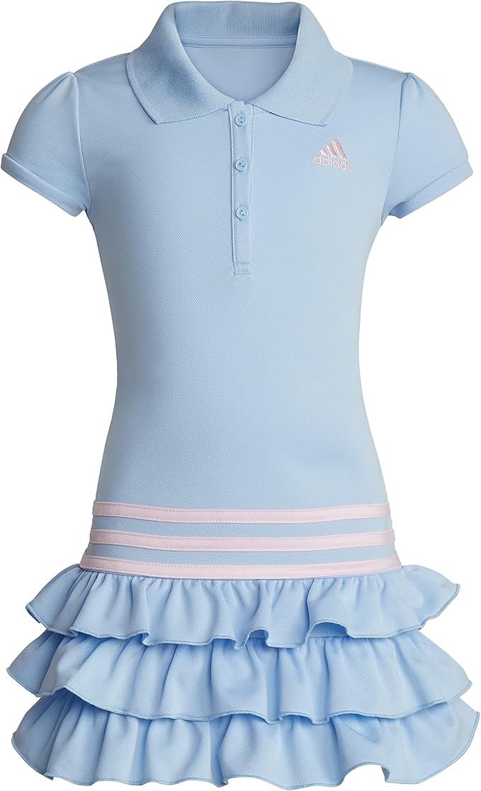 adidas Girls' Short Sleeve Polo Dress | Amazon (US)