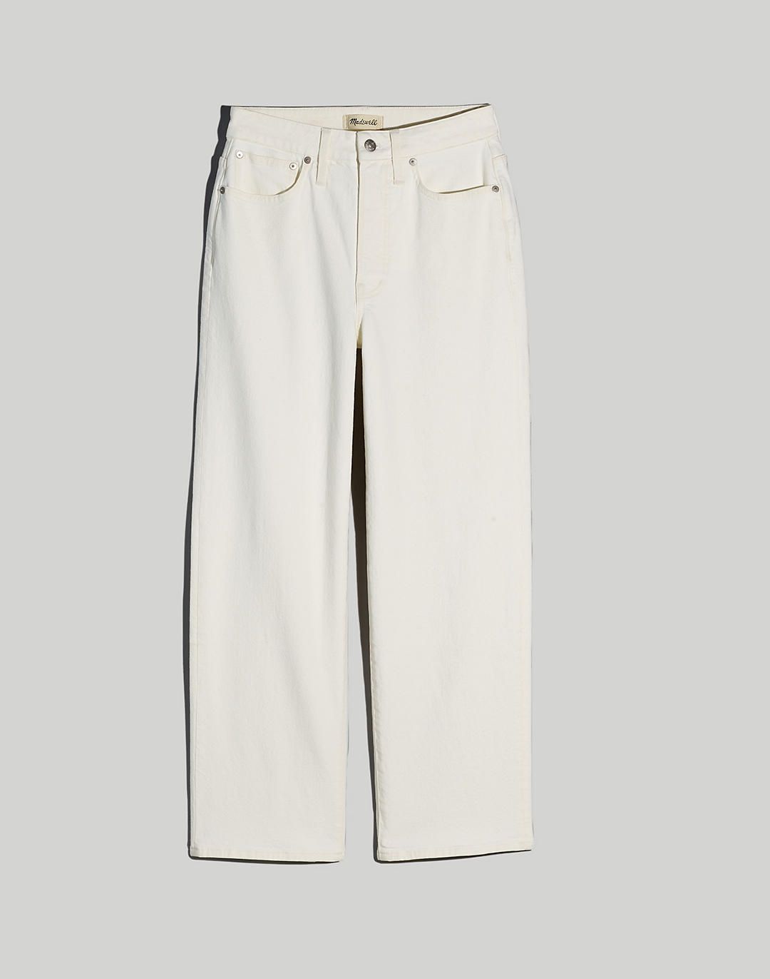The Curvy Perfect Vintage Wide-Leg Crop Jean in Tile White | Madewell