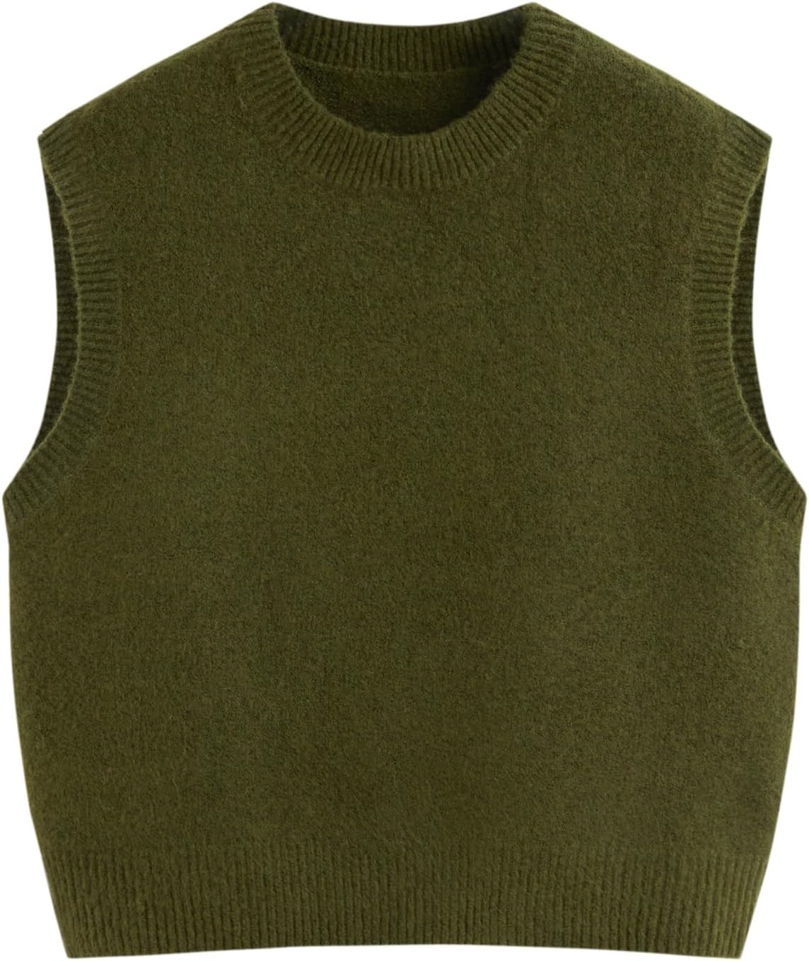 CIDER Oversized Sweater Vest Women Sleeveless Wool Blend Knit Tops | Amazon (US)