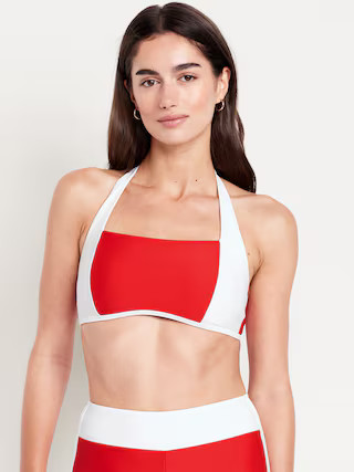 Matte Halter Swim Top | Old Navy (US)