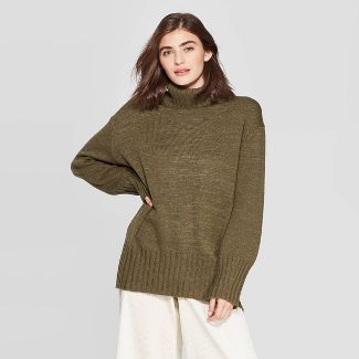 Women's Dolman Sleeve Turtleneck Tunic Sweater - A New Day™ | Target