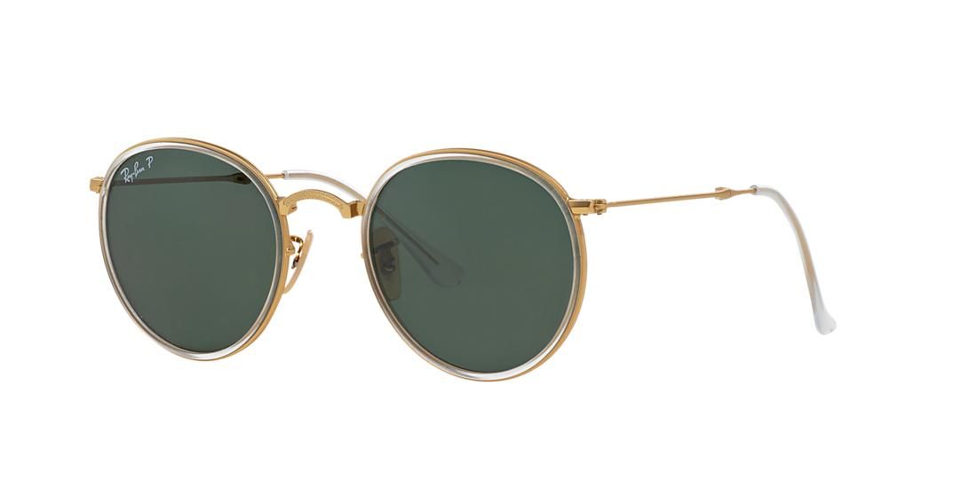 Ray-Ban Rb3517 51 Gold Round Sunglasses | Sunglass Hut UK