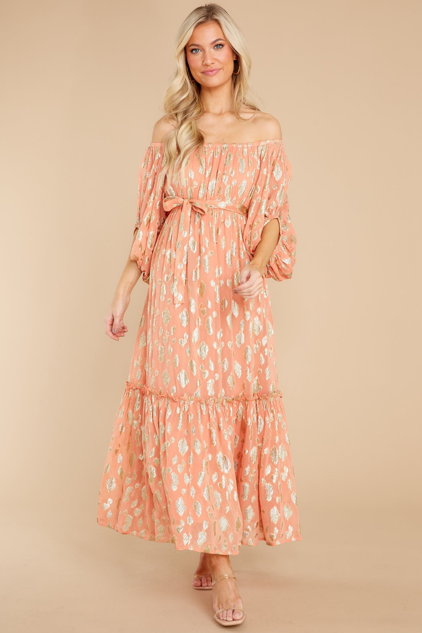 Osiris Ankara Terracotta Long Dress | Red Dress 