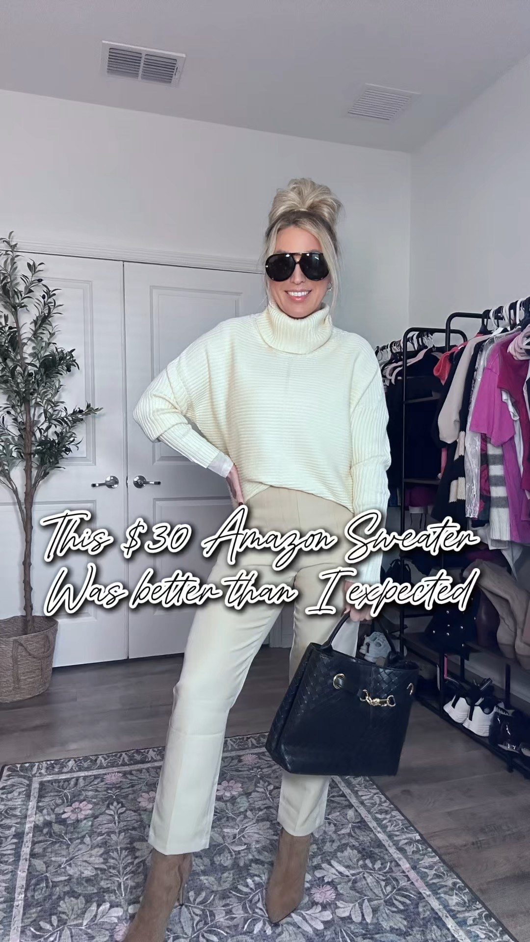 This oversized neutral turtleneck sweater is soft, warm, and cozy with an easy relaxed fit. A versatile $30 sweater you can style with leggings, jeans, or dress pants for everyday casual or work outfits.

Shop this cozy neutral sweater for easy everyday outfits 🤍

#OversizedSweater #NeutralStyle #CozyOutfit #winteroutfit 
#WinterWardrobe #AffordableStyle #EverydayOutfit #LTKStyle


#LTKgrwm #LTKOver40 #LTKmomlife
